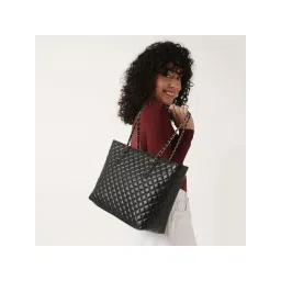 fastrack accessories Fastrack Black Casual Tote Bag with Laptop Sleeves That Holds Upto 14"-picture-26