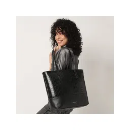 fastrack accessories Fastrack Black Casual Tote Bag with Laptop Sleeves That Holds Upto 15"-picture-24