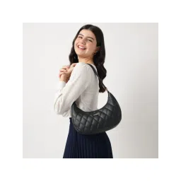 fastrack accessories Fastrack Black Quilted Shoulder Bag For Women-picture-38