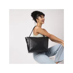 fastrack accessories Fastrack Black Spacious Laptop Tote Bag for Women-picture-17