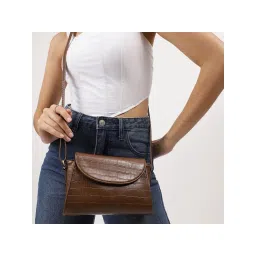 fastrack accessories Fastrack Tan Brunch Shoulder Bag for Women-picture-10