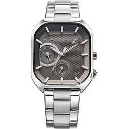 Analog Anthracite Dial Men's Watch-3321SM01-image-7