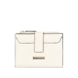 Fastrack Beige Solid Bi-Fold Wallet for Women-picture-18