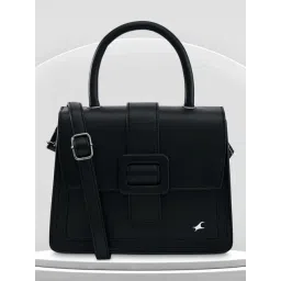 Fastrack Black Solid Small Satchel Handbag-picture-15