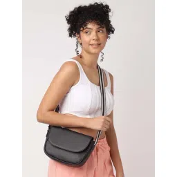 Fastrack Black Solid Small Sling Handbag-picture-21