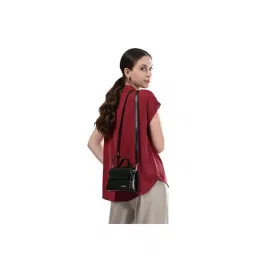 Fastrack Black Solid Small Sling Handbag image 2