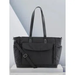 Fastrack Black Textured Large Tote Handbag-picture-32