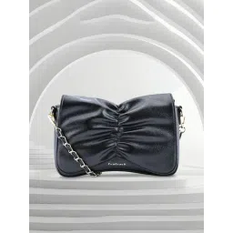 Fastrack Black Textured Medium Sling Handbag-picture-13