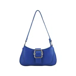 Fastrack Blue Faux Leather Quilted Shoulder Handbag-picture-34