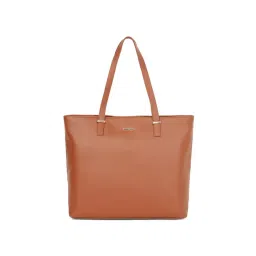 Fastrack Brown Textured Tote Bag for Women-picture-14