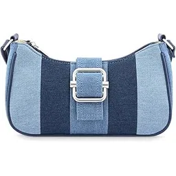 fastrack Denim Sling Bag For Girls, Ladies and Women | Classic and Stylish Cresent Sling Bag-picture-24