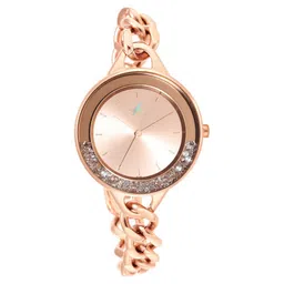 Fastrack Glitch Quartz Analog Rose Gold Dial Metal Strap Watch for Girls-picture-15