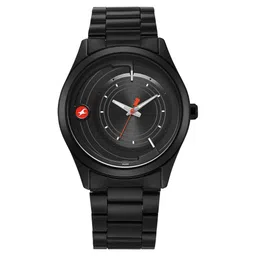 Fastrack Groove Quartz Analog Black Dial Black Stainless Steel Strap Watch For Guys-picture-31