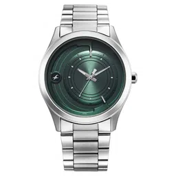 Fastrack Groove Quartz Analog Green Dial Silver Stainless Steel Strap Watch For Guys-picture-18