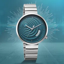 Fastrack Groove Quartz Analog with Date Teal Dial Girls Stainless Steel Watch-picture-17