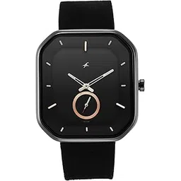 fastrack Men After Dark Black Dial Leather Strap Analog Watch for Guys-NS3272NL01/NT3272NL01-picture-44