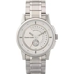 fastrack Mens Go Skate Quartz Analog with Day and Date White Dial Stainless Steel Strap Watch for Guys-NS3215SM01/NT3215SM01-picture-26