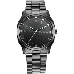 fastrack Mens Stunners Quartz Analog Black Dial Stainless Steel Strap Watch for Guys-NS3255NM02/NT3255NM02-picture-24
