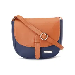 Fastrack MTO MTS Blue & Tan Solid Medium Sling Handbag-picture-33