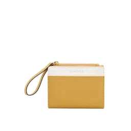 Fastrack Mustard Color Blocked Bi-Fold Wallet for Women-picture-23