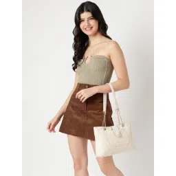 Fastrack Off White Medium Shoulder Bag image 2