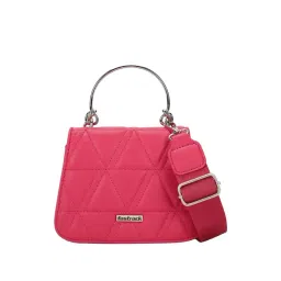Fastrack Pink Textured Medium Sling Handbag-picture-45