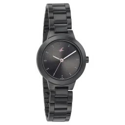Fastrack Pulse Quartz Analog Black Dial Stainless Steel Strap Watch for Girls-picture-39