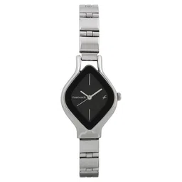 Fastrack Quartz Analog Black Dial Stainless Steel Strap Watch for Girls-picture-21