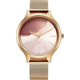 fastrack Style up 5 Quartz Pink Round Dial Girl's Watch | Stainless Steel Strap Material | Watches for Girls Analog - 6207WM03-picture-44