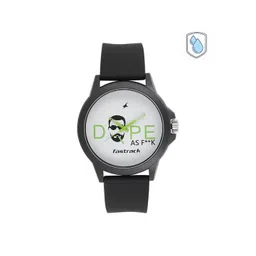 Fastrack Unisex White & Green Printed Dial & Black Straps Analogue Watch 38024PP34-picture-21