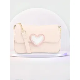 Fastrack Valentine Pops Pink Solid Medium Sling Handbag-picture-47