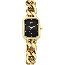 Fastrack Vyb 6.0 Charmer Quartz Black Shaped Dial Women's Watch | Stainless Steel Strap Material | Watches for Women Analog | Girl's Analog Watches - FV60084YM01W-picture-50