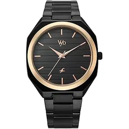 Fastrack Vyb 6.0 Horizon Quartz Black Shaped Dial Men's Watch | Stainless Steel Strap Material Analog | Guys Analog Watches - FV30031KM02-picture-17