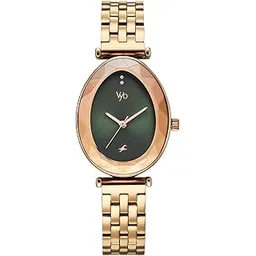 Fastrack Vyb 6.0 Prodigy Quartz Green Teardrop Shaped Dial Women's Watch | Stainless Steel Strap Material | Watches for Women Analog | Girl's Analog Watches - FV60097WM02-picture-21