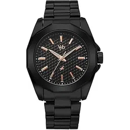 Fastrack Vyb Challenger Quartz Analog Black Dial Black Stainless Steel Strap Watch for Men - FV30040NM01W-picture-16