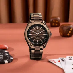 Fastrack Vyb Drift Quartz Brown Dial Brown Stainless Steel Strap Analog Watch - For Men FV30038QM01W-picture-11