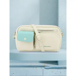 Fastrack White Solid Medium Sling Handbag-picture-22