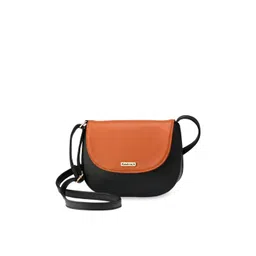 Fastrack Women Black Colourblocked Structured Sling Bag-picture-36