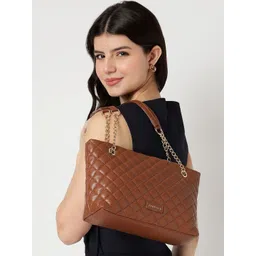 Fastrack Women Quiltplay Shoulder Bag - Tan-picture-11