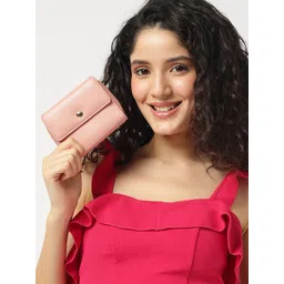 Fastrack Women Woven Design PU Zip Around Wallet-picture-29