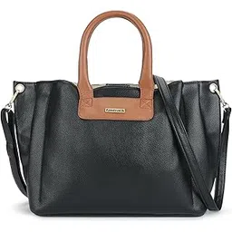 Large Black Trendy Satchel Bag For Women-image-12