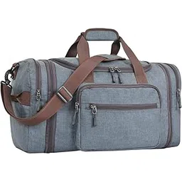 fatmug Overnight Travel Duffel Weekender Polyester Bag For Men & Women - Large Expandable (Dark Grey 40-47L, Travel Duffle)-picture-44