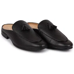 fausto Back Open Leather Party Formal Comfortable Outdoor Slip On Shoes Tassel Mojaris For Men-picture-14