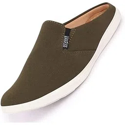 fausto Back Open Slip On Shoes for Casual Daily | No-Lace Slip-On Outfit|Evening|Outdoor | Lightweight and Comfort with TPR Sole Flexiblity-picture-53