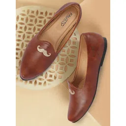 FAUSTO Boys Embroidered Pointed Toe Lightweight Mojaris-picture-13