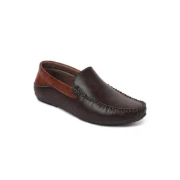 FAUSTO Men Brown Loafers-picture-17