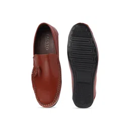 FAUSTO Men Brown Loafers image 5