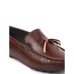 FAUSTO Men Brown PU Loafers image 3