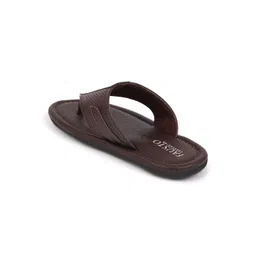 FAUSTO Men Brown Thong Flip-Flops image 3