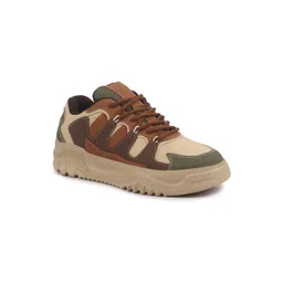 FAUSTO Men Colourblocked Lace-UpPU Sneakers-picture-18